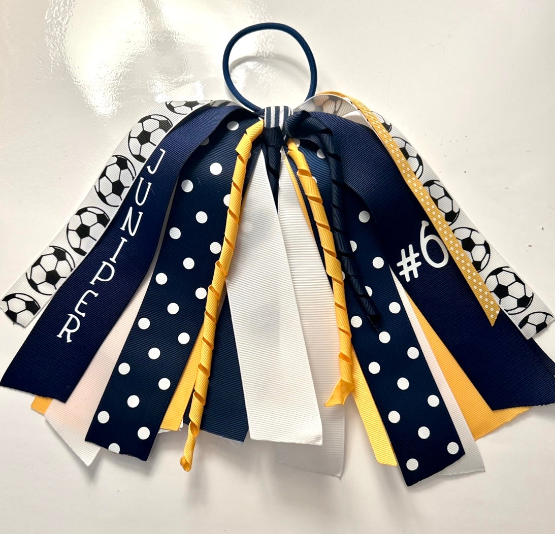 Personalized Pony O/Streamer Team Bows