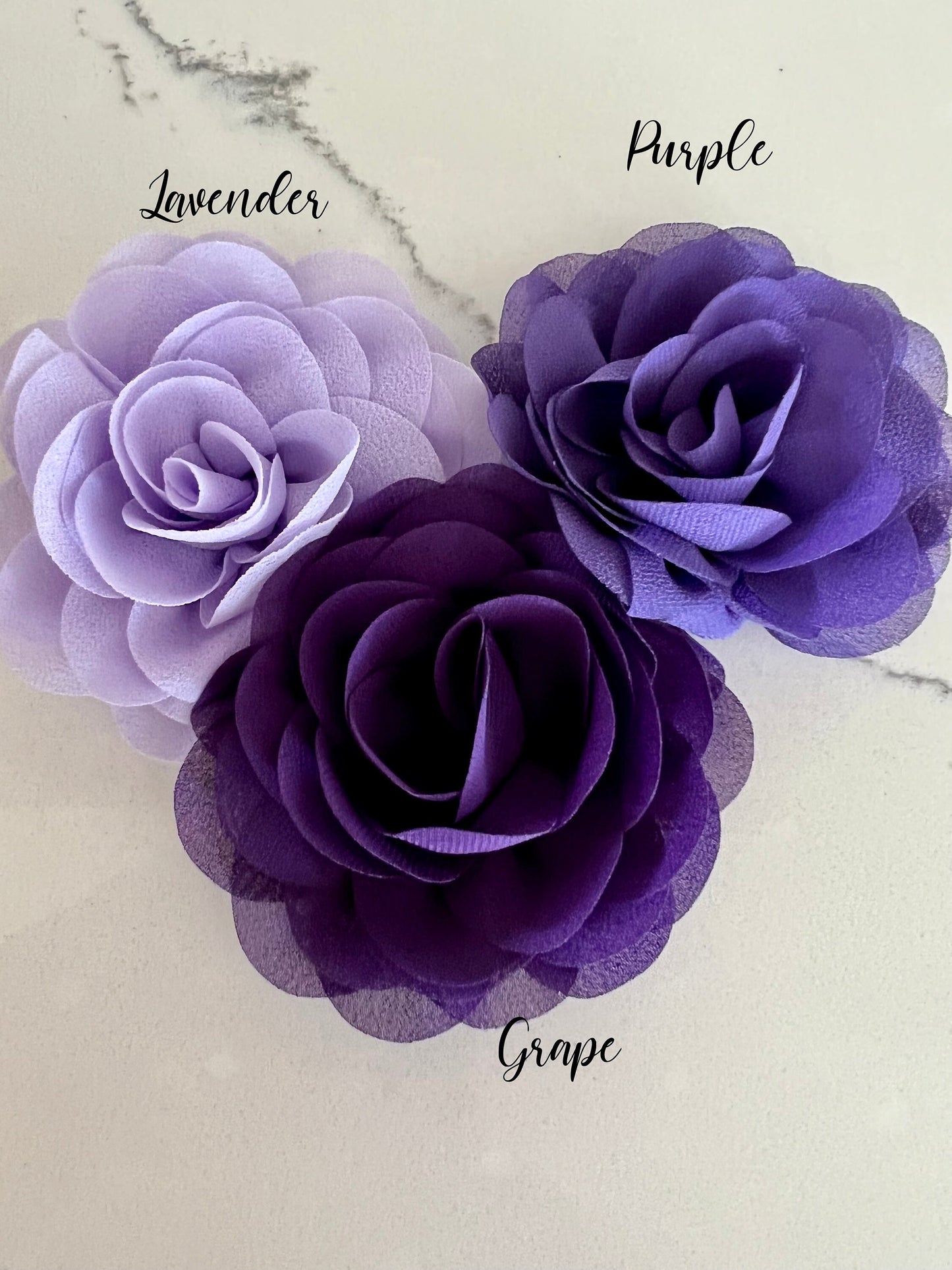 3.15" Chiffon Silk Rosettes