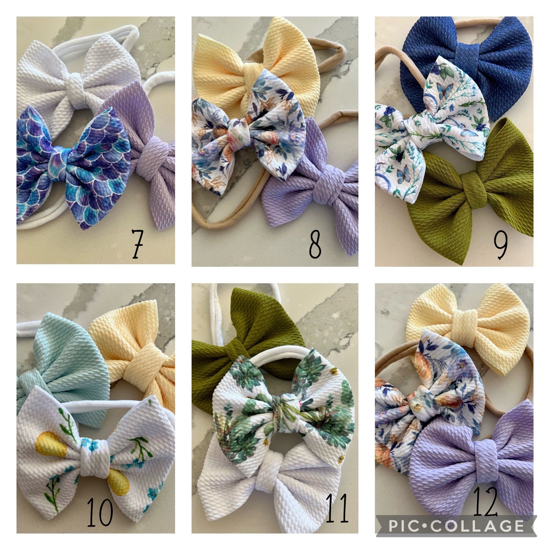 4" Liverpool bullet fabric hair bow trio