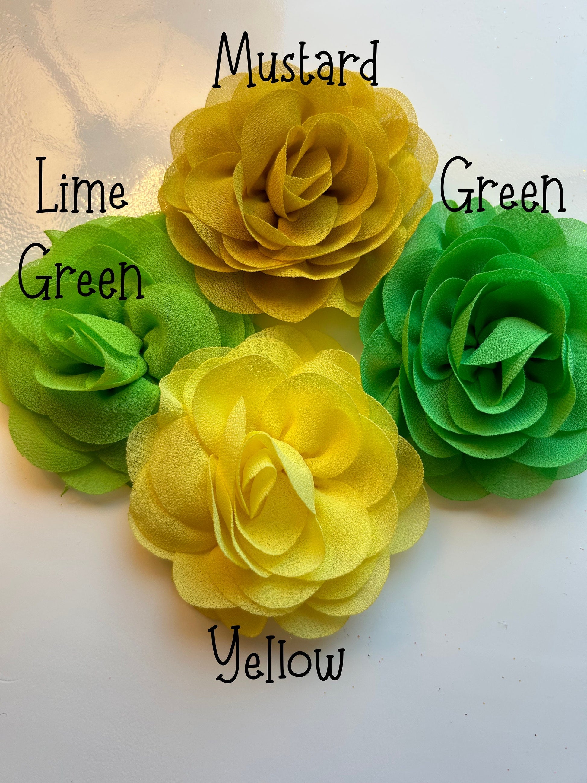 3.15" Chiffon Silk Rosettes