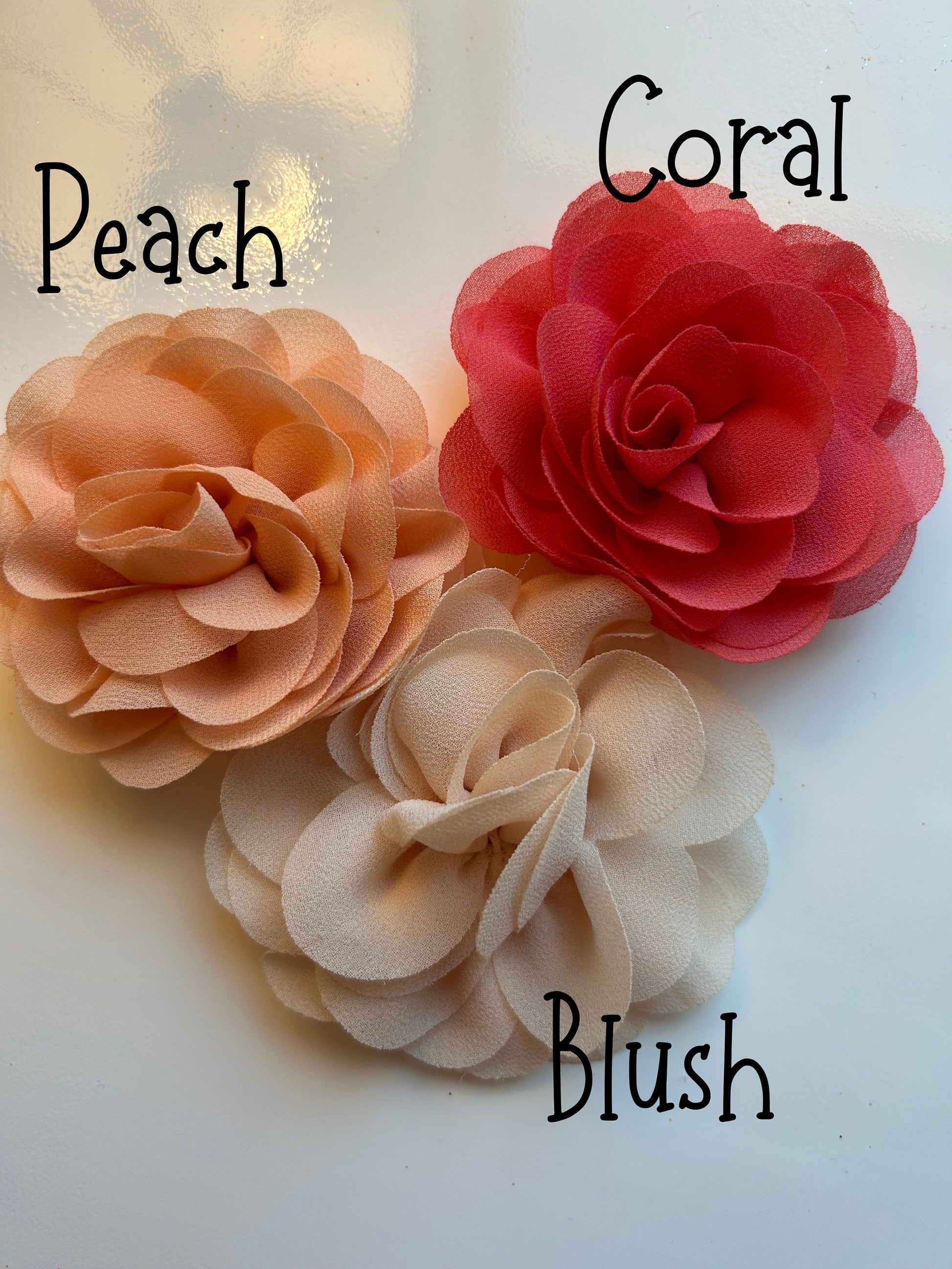 3.15" Chiffon Silk Rosettes